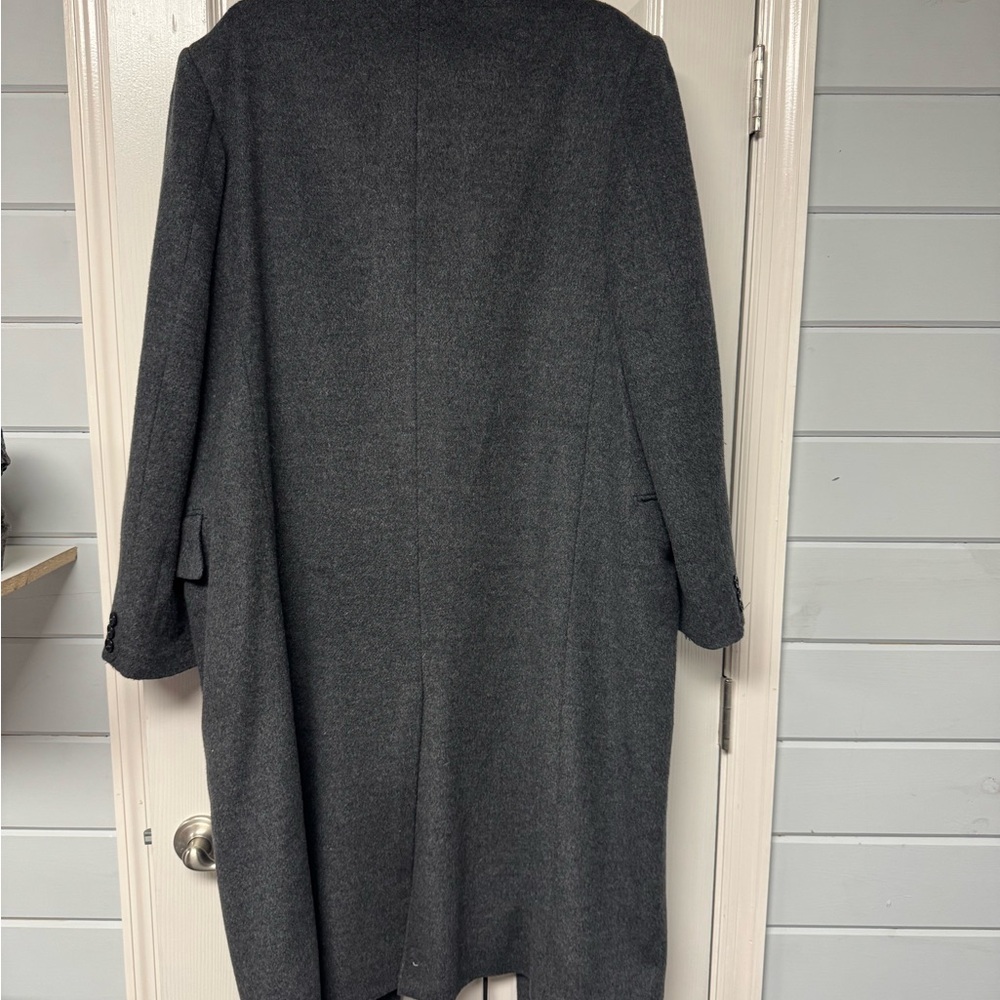 Gray Wool Overcoat - Picture 2 of 2